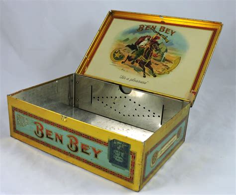 ben bey metal cigar box|Cigar Boxes .